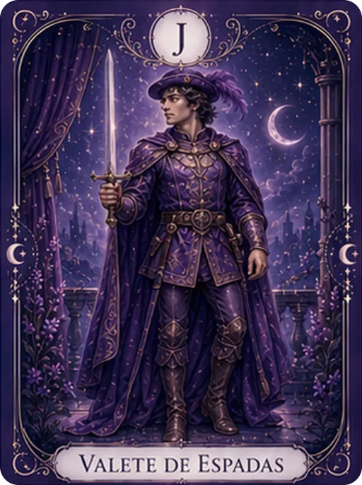 Valete de Espadas — carta 61